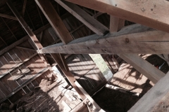 Gray barn interior