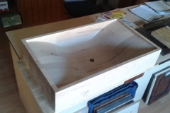 Wood sink
